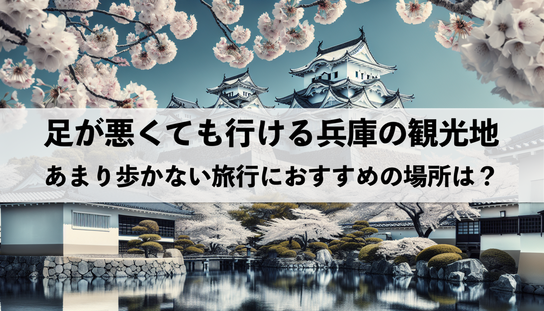 足が悪くても行ける兵庫のおすすめ観光地