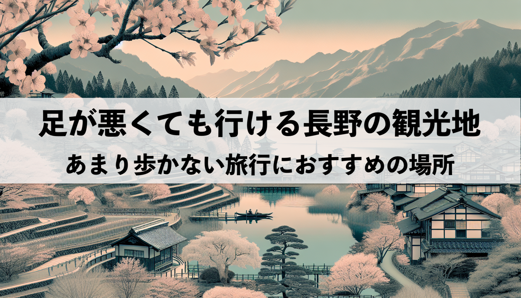 足が悪くても行ける長野のおすすめ観光地